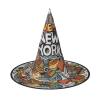 ZISHAK Cute Cartoon Witch Hat for Women, New York American-Themed Halloween Party Hat view 1
