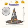 ZISHAK Cute Cartoon Witch Hat for Women, New York American-Themed Halloween Party Hat view 3