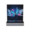 Ceramic Coasters with Butterfly Print, Cork Base, 4-Piece Set view 1