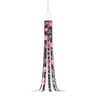 SSIMOO Pink Flamingos, Spectacular Holiday Decoration: Halloween Ghost and Witch Outdoor Windsock