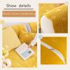 YSZBD Velvet Sofa Cover, L/U-Shaped, Non-Slip, 2 Yellow, 110 x 180 cm view 4