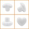 Unlorspy 2-Pack Heart-Shaped Ceramic Drawer Knobs, White view 3