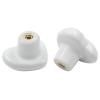 Unlorspy 2-Pack Heart-Shaped Ceramic Drawer Knobs, White view 4