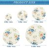 Wildflower Gingham Elastic Bowl Covers, Reusable Food Covers, Set of 5 view 4