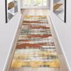 Siunwdiy Beige/Yellow Abstract Runner Rug, 140 x 240 cm view 1