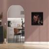 A.S. Création Floral Canvas Print, Pink and Black, 90 x 60 cm Landscape view 1