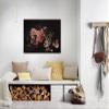 A.S. Création Floral Canvas Print, Pink and Black, 90 x 60 cm Landscape view 2
