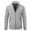 Men's Zip-Up Knit Cardigan, Lightweight Transitional Jacket view 2