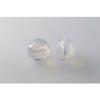 15 Fire-Polished Faceted Round Beads, 10 mm, Opal White view 1