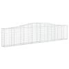 BaraSh Gabion Fence with High Arch, 400 x 30 x 80/100 cm, Galvanized Iron view 2