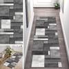 ZUZEKU Gray Geometric Vintage Runner Rug, Washable Non-Slip, 40 x 400 cm view 2