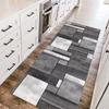 ZUZEKU Gray Geometric Vintage Runner Rug, Washable Non-Slip, 40 x 400 cm view 3