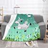 Kururi Goat Frolic Print Lightweight Fleece Throw Blanket, 60 x 50 in view 2