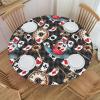 Magic Chess Poker Watercolor Cute Round Tablecloth, 101.6 × 127 cm view 2