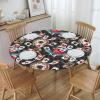 Magic Chess Poker Watercolor Cute Round Tablecloth, 101.6 × 127 cm view 3