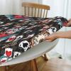 Magic Chess Poker Watercolor Cute Round Tablecloth, 101.6 × 127 cm view 4