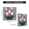 Blooming Orchids 2-Way Toggle Switch Decorative Wall Plate with 4 Painted Screws for Light Switches, Dimmers, and Outlets view 4