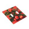 2-Gang Toggle Switch Decorative Wall Plate, Red Apricot view 3