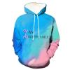 Duohropke I Am K Enough Hooded Gift for Men and Women, I Am Kenough Hoodie 3D Tie-Dye Print Long-Sleeve Pullover view 2