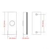 HpLive White Plastic Doorbell Push Button, Wall-Mount, Hardwired view 2