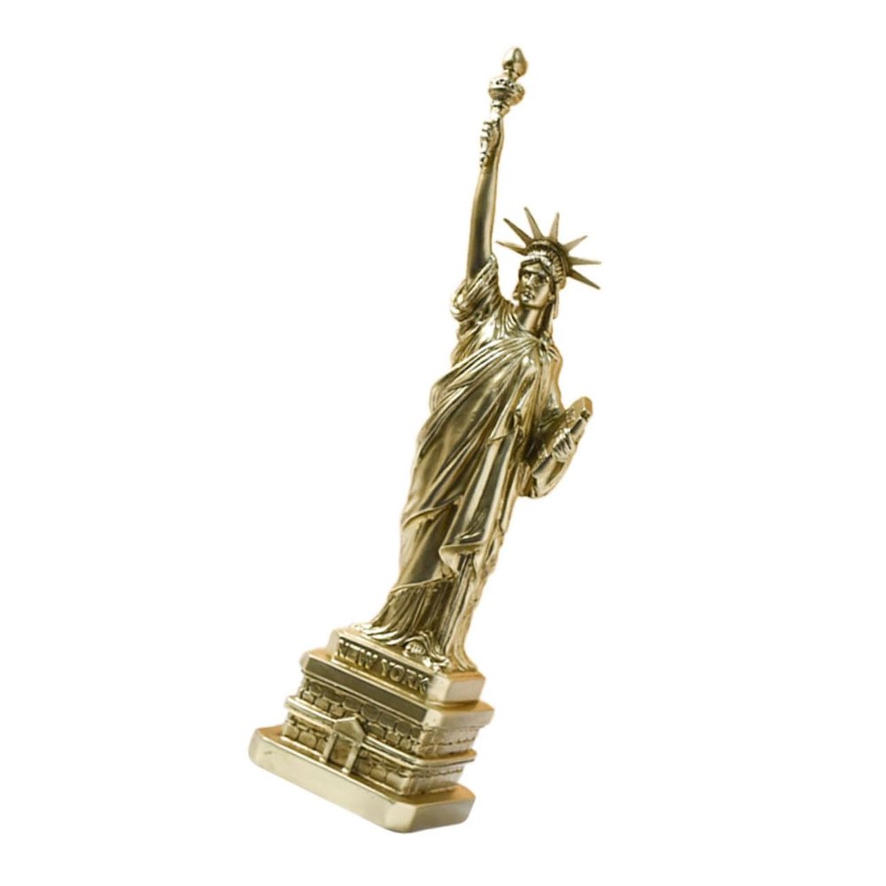 GOOHOCHY Resin Statue of Liberty Figurine, 1 Pc, Brown
