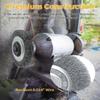 ZORUNNA 2-Pack 8 in. Wire Wheels for Bench Grinders, Fits 1/2 in. and 5/8 in. Arbors view 2
