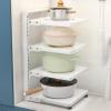 Dxcaicc 4-Tier Adjustable Pot Rack, White view 1
