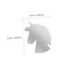 Housoutil 2-Piece Unicorn Acrylic Mirror Wall Stickers view 2