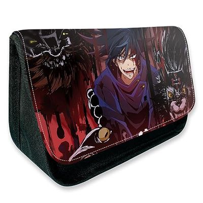 MayDee Jujutsu Kaisen Gojo Anime Zipper Flap Pencil Case, Full-Color Printed (G)