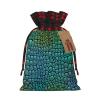 Alligator Skin Print Christmas Drawstring Gift Bags view 1