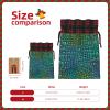 Alligator Skin Print Christmas Drawstring Gift Bags view 4