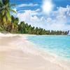 Mateju Beach Photography Backdrop, Blue Sky, Clouds and Beach, Vinyl Photo Background (10 x 6.5 ft, Style G) view 2