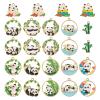 Spritewelry 24-Piece Enamel Panda Charms, Bamboo Crown Panda Pendants, Cute Cartoon Animal Dangles for Earring, Bracelet, Necklace and Keychain Making view 2