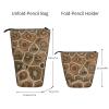 AABSTBFM Red Rose Psd Expandable Vertical Pencil Case, Multipurpose Pencil and Makeup Bag for School, Office, and Travel, Petoskey Stone, One Size view 2