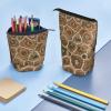 AABSTBFM Red Rose Psd Expandable Vertical Pencil Case, Multipurpose Pencil and Makeup Bag for School, Office, and Travel, Petoskey Stone, One Size view 4