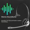 Wantek USB Headset with Microphone, USB/3.5 mm PC Headphones with Volume Control and Mute Button view 4