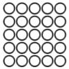 M METERXITY 50-Pack Nitrile Rubber O-Rings, 30 x 23 x 3.5 mm, Black view 1