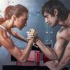 VIOLK Professional Arm Wrestling Training Table with Red Strap view 2