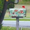 Magnetic Mailbox Cover with Red Bird, Owl, and Floral Design, 21 x 18 in view 2