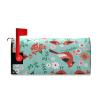 Magnetic Mailbox Cover with Red Bird, Owl, and Floral Design, 21 x 18 in view 3