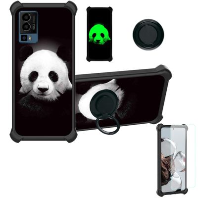 Aroepurt Case for General Mobile GM23 Single with 9H HD Tempered Glass Screen Protector, PC + Silicone, YGH-HBX