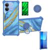 Aroepurt Case for Infinix SMART 7 HD with 9H HD Screen Protector, PC + Silicone, JSL-LDL view 1