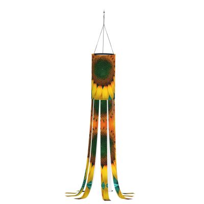 Rainbow Sunflower Windsocks: Vibrant Decor for Halloween, Christmas and More