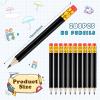 Chivao Golf Mini Pencils with Erasers, Short No. 2 HB Pre-Sharpened Pencils for Party Favors and Office Supplies, 10.2 cm, Black, 288 Count view 2
