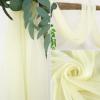 XHDZSW Beige Chiffon Wedding Drape, 75 x 300 cm view 3