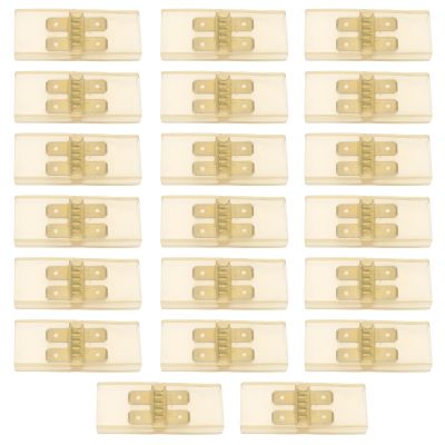 The Lord of the Tools 20 Sets 6.3 mm Male Spade Connectors with Insulating Sleeves, Four In-Line, 52 x 21 x 7 mm