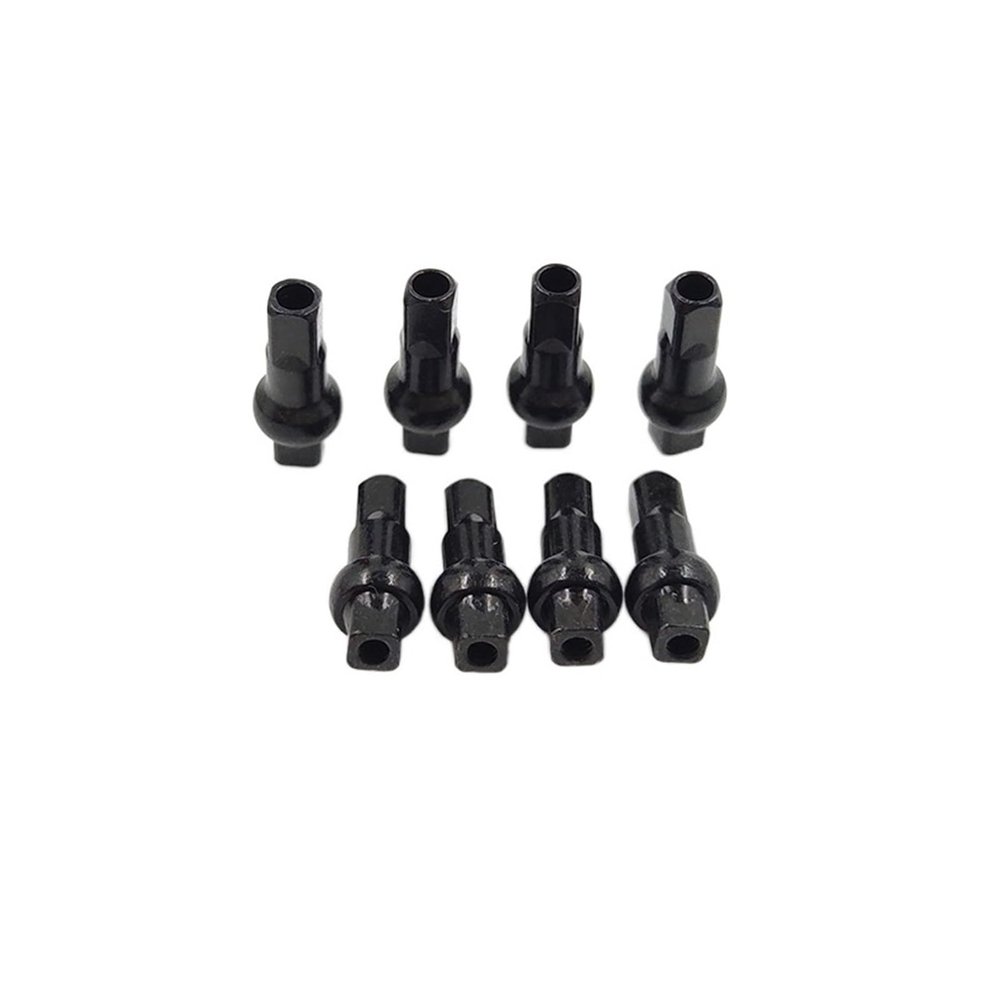 NORAZE 18 mm High-Strength Aluminum Alloy Nipples for 14G Spokes, Black, 100 Pieces