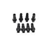 NORAZE 18 mm High-Strength Aluminum Alloy Nipples for 14G Spokes, Black, 100 Pieces view 1