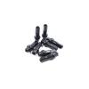 NORAZE 18 mm High-Strength Aluminum Alloy Nipples for 14G Spokes, Black, 100 Pieces view 2