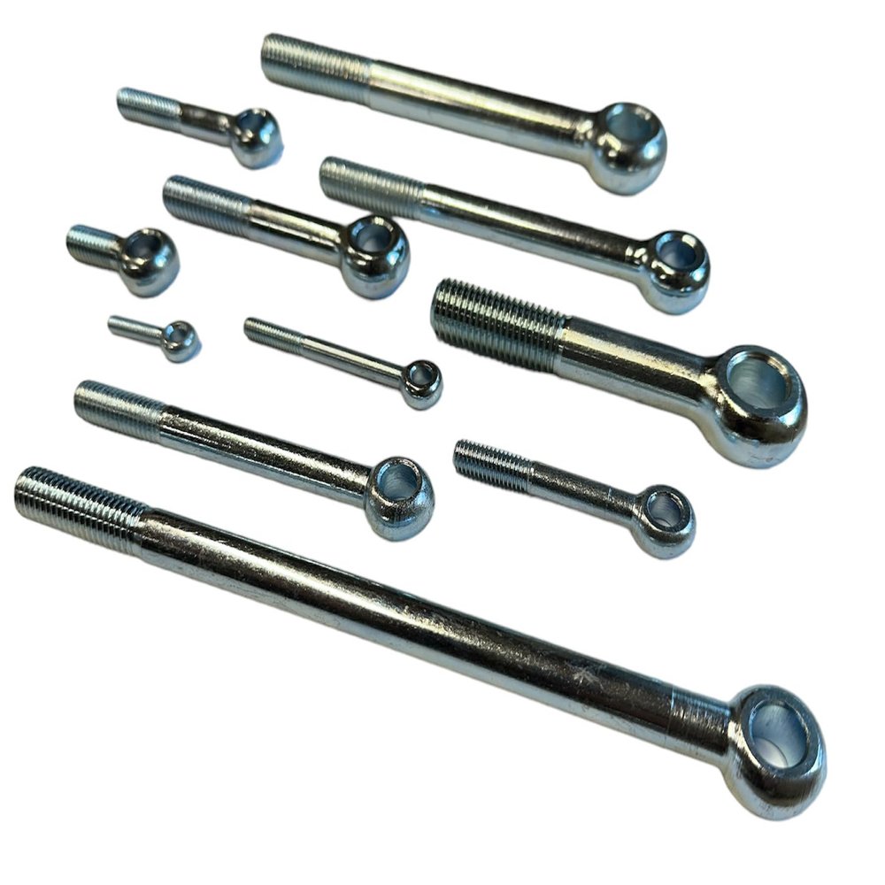 DIN 444 Galvanized Steel Eye Bolt M5–M20, Form B, Partial Thread (6 x 45 mm)